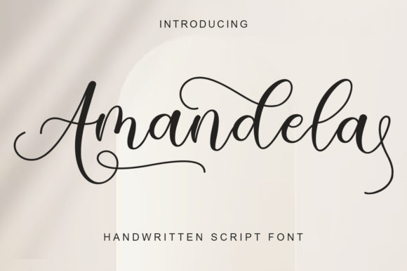 Amandela: A Refined Script Font for Editorial Design
