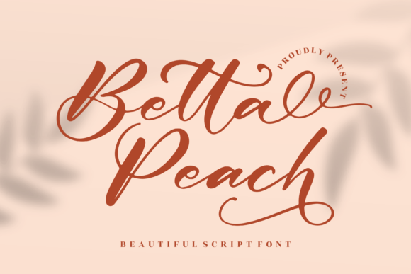 Betta Peach: A Script Font for Editorial Design