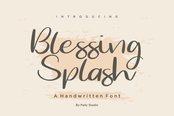 Blessing Splash: The Script Font That Elevates Campaign Visuals