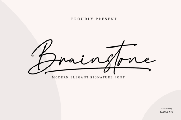 Brainstone Font: A Delicate Script for Modern Web Design