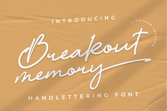 Breakout Memory: A Script Font for Editorial Design