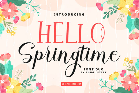 Bring Hello Springtime Font to Your Handmade Products