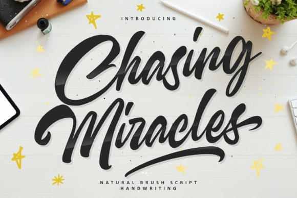 Chasing Miracles: A Script Font for Editorial Design