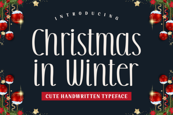 Christmas in Winter: The Perfect Script Font for Holiday Crafts