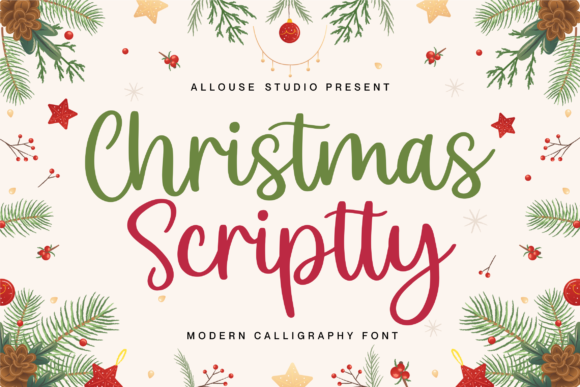 Christmas Scriptty: A Luxury Typeface for Branding