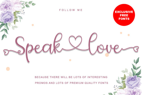 Elevate Your Brand with the Speak Love Typeface