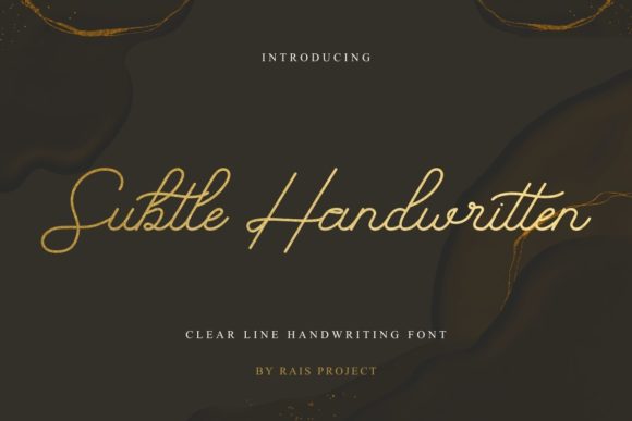Elevate Your Web Design with the Subtle Script Typeface