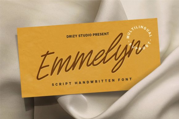 Emmelyn: A Graceful Script Typeface for Editorial Design