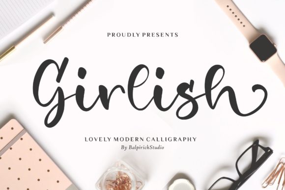 Girlish: A Refined Script Typeface for Editorial Design
