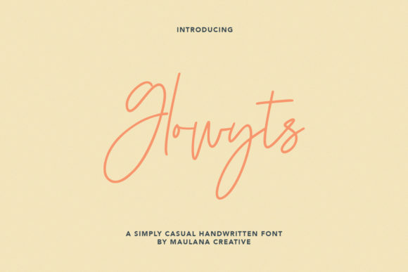 Glowyts: A Delicate Script Font for Modern Branding