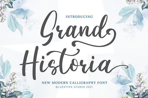 Grand Historia: A Script Font for Handmade Brands