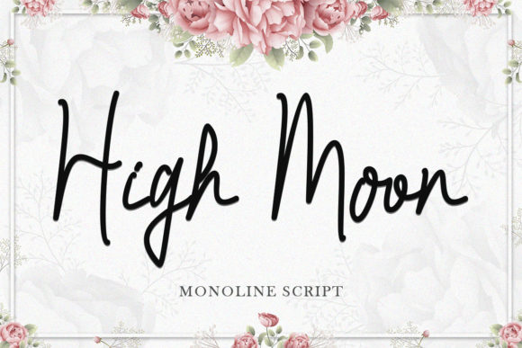 High Moon: A Gentle Script Font for Editorial Design