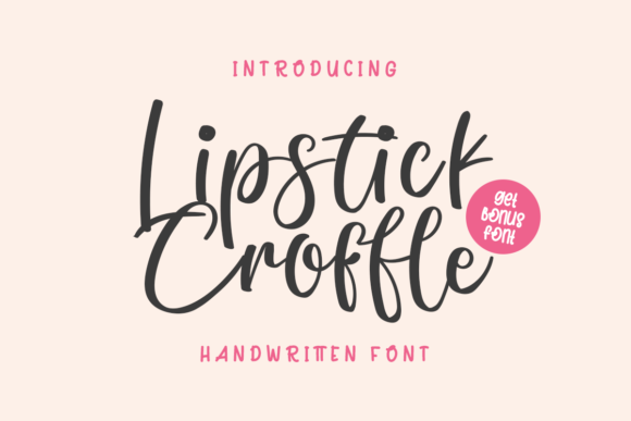 Lipstick Croffle Font Review for Web Design