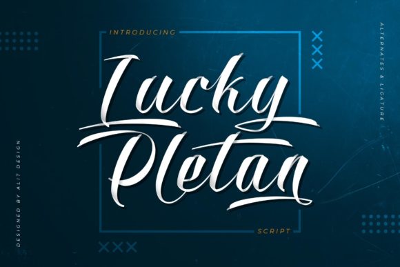 Lucky Pletan: A Script Font Review for Branding