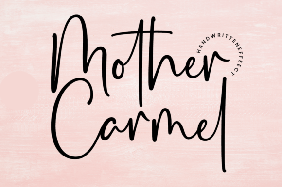 Mother Carmel: A Magical Script Font for Makers