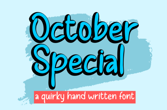October Special Font: A Whimsical Script for Web Design