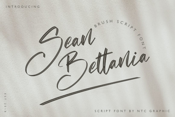 Sean Bettania: A Romantic Script Font for Makers