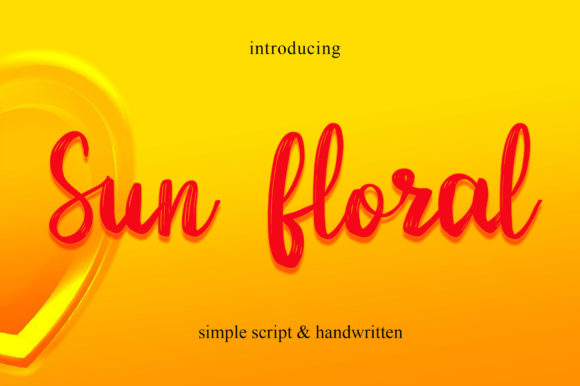 Sun Floral: A Versatile Script Font for Small Business Branding