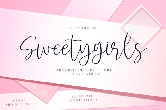 Sweetygirls Font: A Delicate Script for Makers